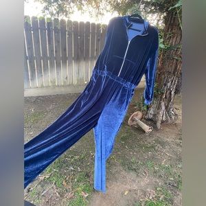 Fabletics Jumper, Velvet, romper, Navy, Dark Blue, Never Worn NW Size 3x.